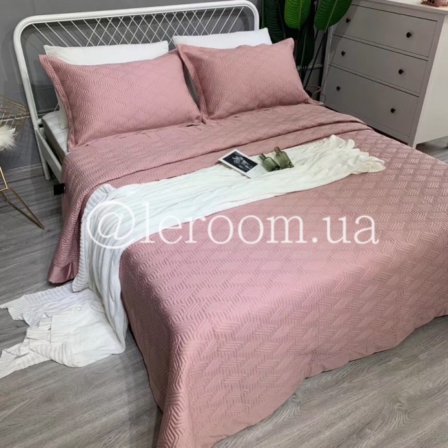 Покрывало Египетский хлопок Светло-розовое 245х250