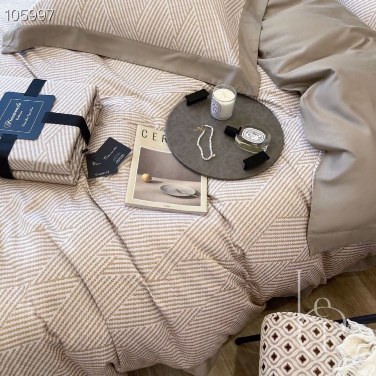 Оксамитова Єгипетська бавовна/Tencel світло-сіра з тонкими ромбами 80S - Код товару 105997