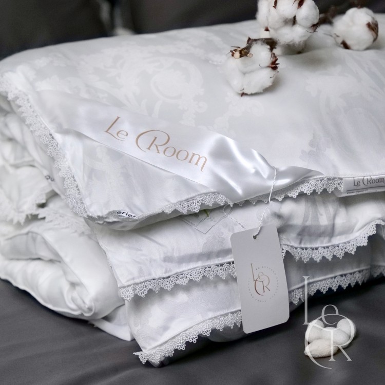 Демісезонна ковдра з наповнювачем 50% шовк (Mulberry) / 50% бавовна — LeRoom™ - Код товару 90001
