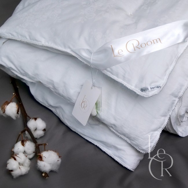 Зимнее одеяло с наполнителем 50% шёлк (Mulberry) / 50% хлопок — LeRoom™