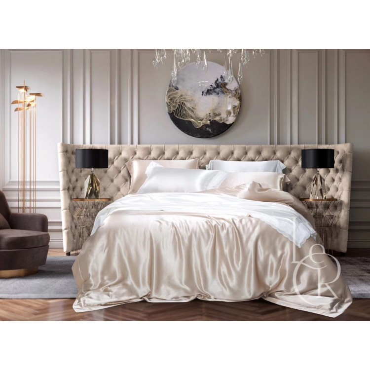 Комплект постельного из шелка Белый антик - Код товара silk001
