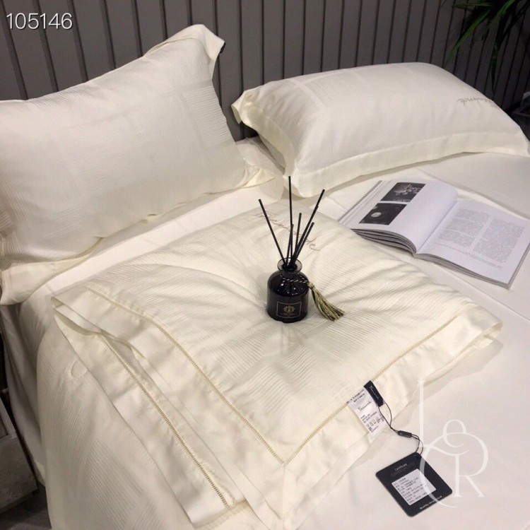 Літня ковдра Тенсел-Жакард (Евкаліпт) Молочний серпанок+комплект - Код товару 105146