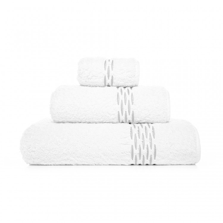 Рушник Єгипетська бавовна Graccioza ALHAMBRA WHITE/SILVER - Код товару 9293-155