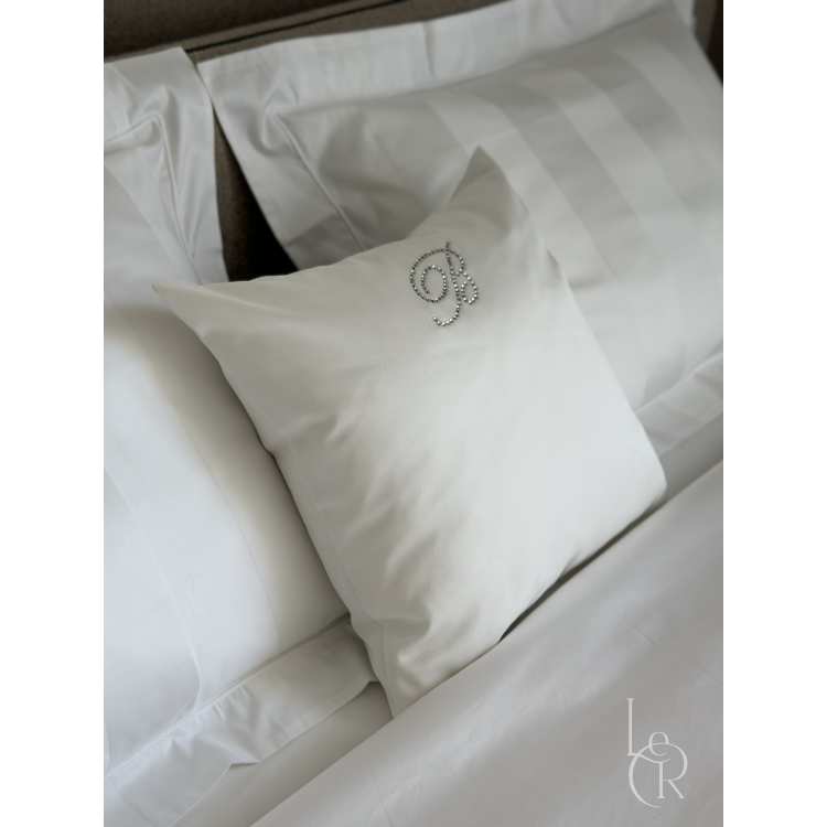 Декоративна подушка Blumarine Note Blu Bianco 46Х46 - 1 шт - Код товару p74014