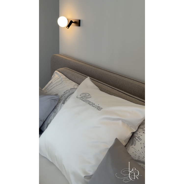 Декоративная подушка Blumarine Note Blu Bianco 60Х60 - 1 шт - Код товара p74015