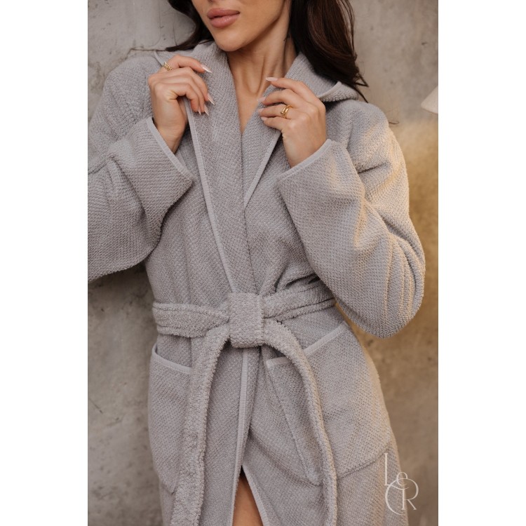 Халат хлопок Graccioza Bee Waffle Silver - Код товара 9186-22270