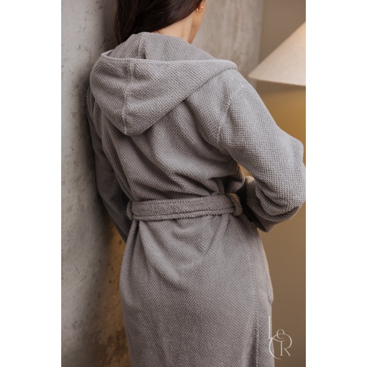 Халат хлопок Graccioza Bee Waffle Silver - Код товара 9186-22270