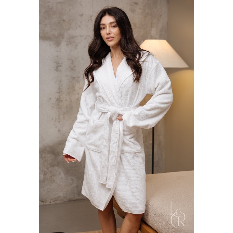Халат хлопок Graccioza Bee Waffle White - Код товара 9186-23954