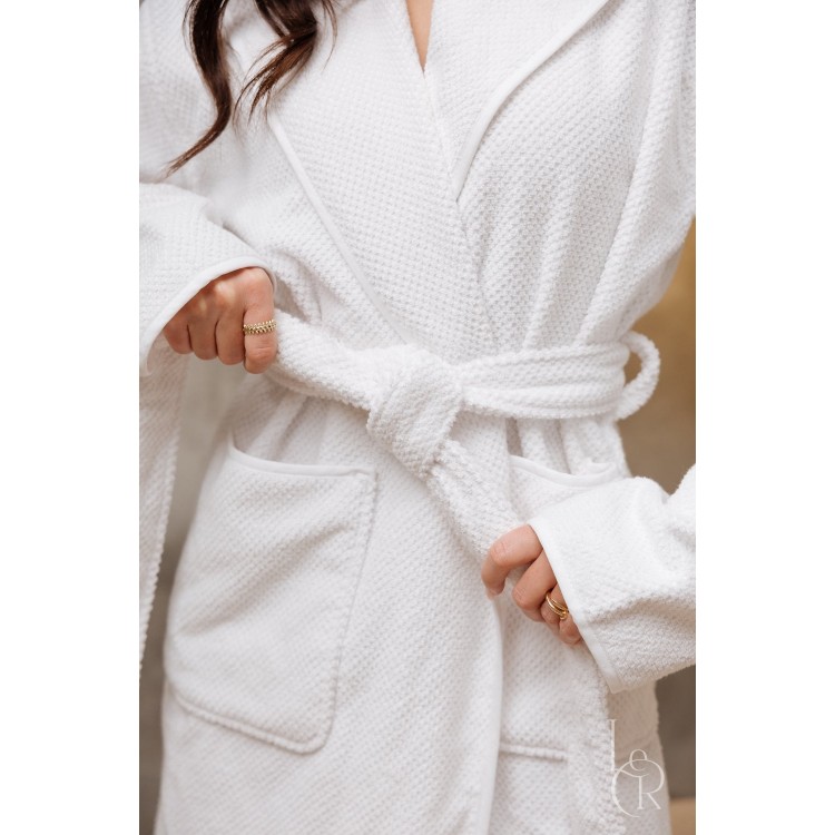 Халат хлопок Graccioza Bee Waffle White - Код товара 9186-23954
