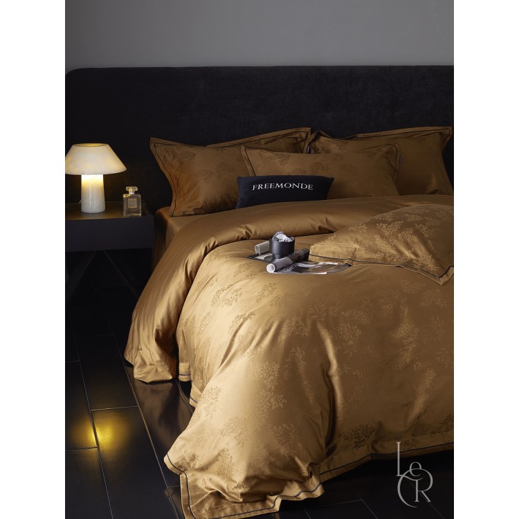 Єгипетська бавовна Кориця з жакардовим візерунком 100S - Код товару 105101