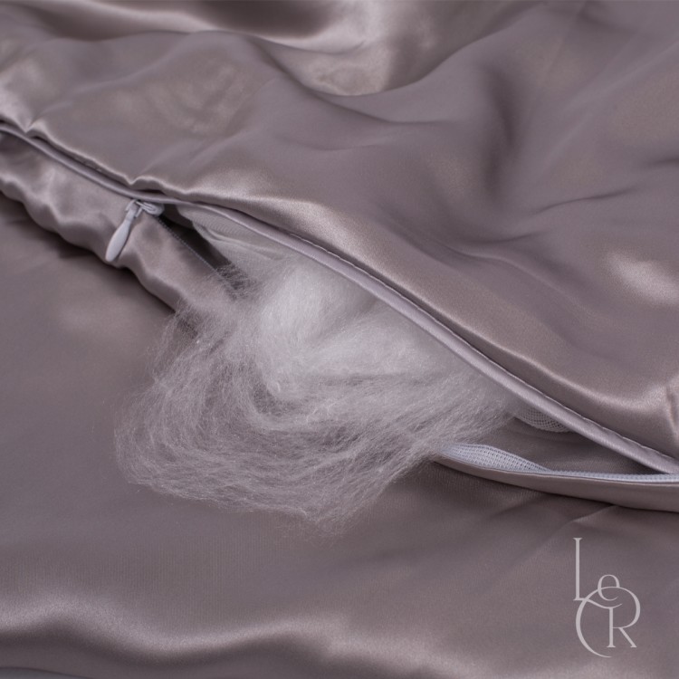Одеяло из натурального шелка Лилово-коричневая - Код товара silk1011