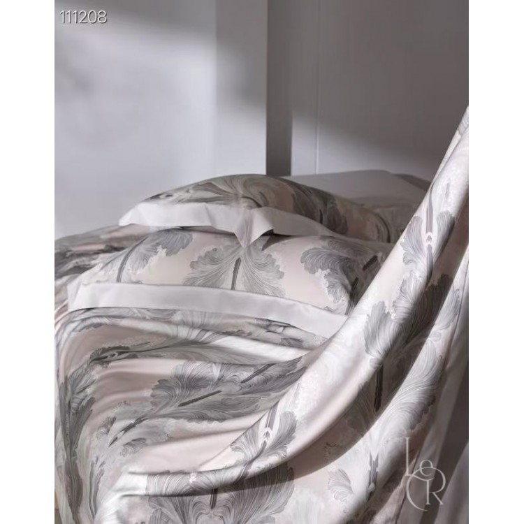 Элитное постельное белье из ткани Tencel «Серая вуаль», пудрово-серый комплект - Код товара 111208