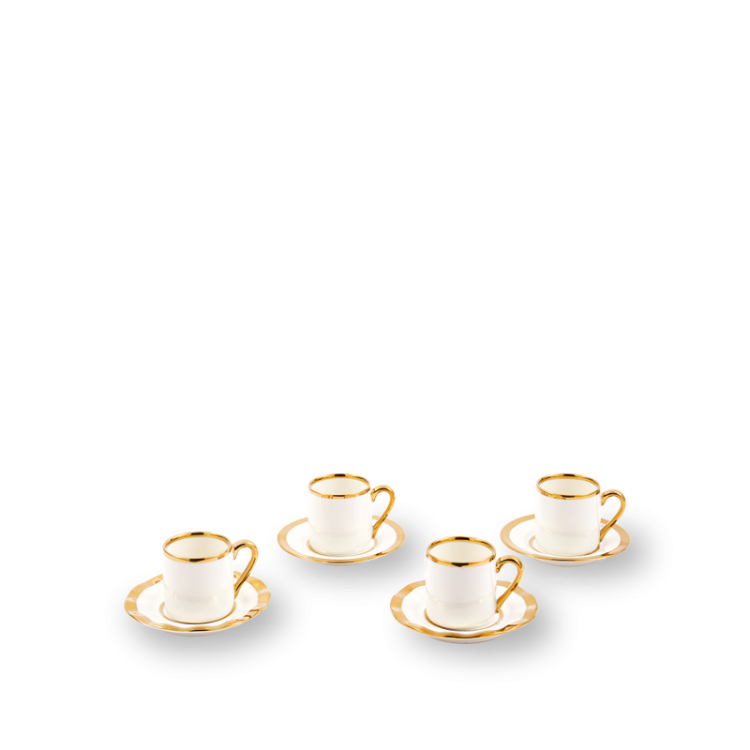 Кофейный сервиз Pols Potten Golden Finds (4 шт) - Код товара 230-400-636