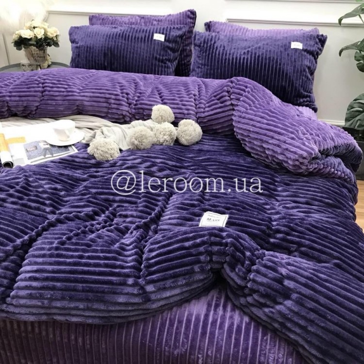 Велюровый зимний комплект Фиолетовый - Код товара 10014_1