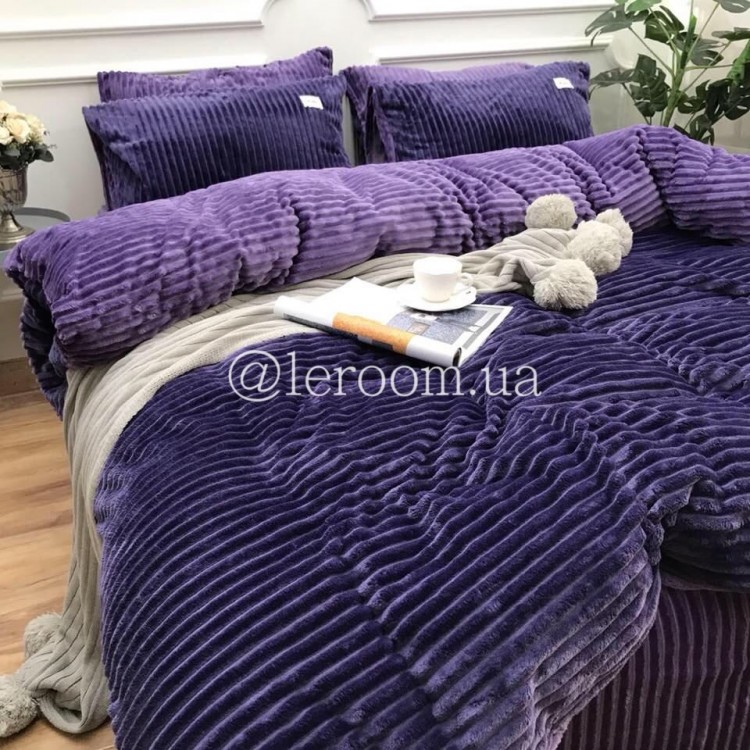 Велюровый зимний комплект Фиолетовый - Код товара 10014_1